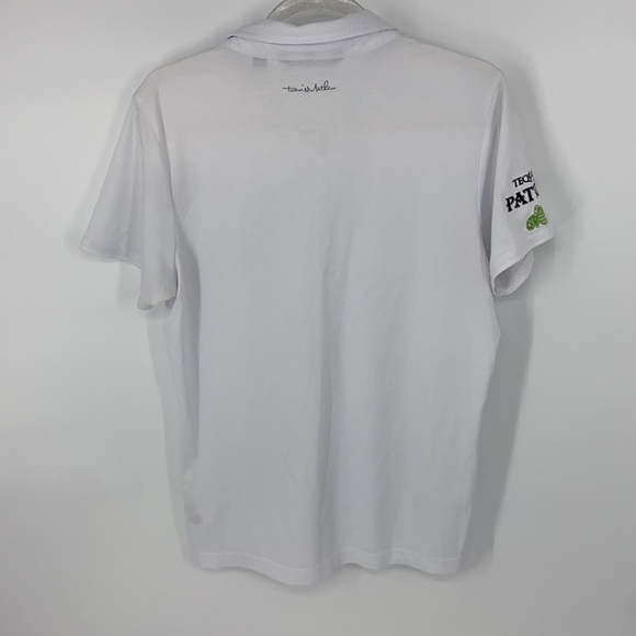 Travis Mathew Women's White Polo Shirt w/ Patron Tequila Embroidered size Large - Picture 7 of 10